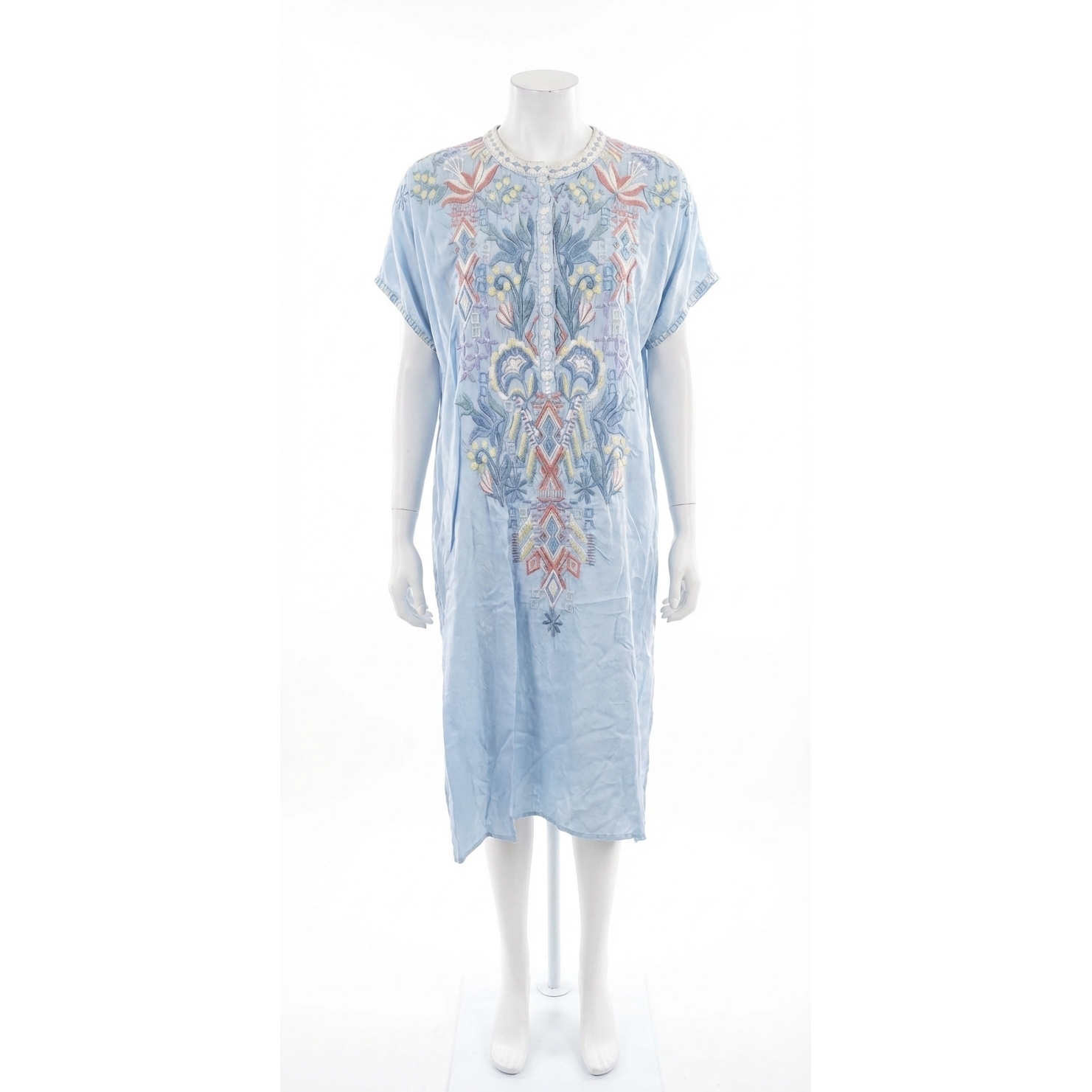 New Johnny Was Women's Lania Cupra Tunic In Denim
